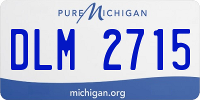 MI license plate DLM2715