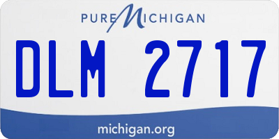 MI license plate DLM2717