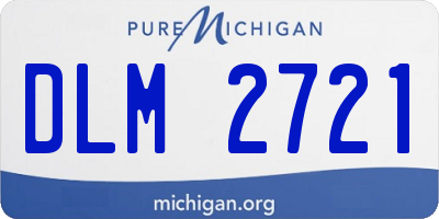 MI license plate DLM2721