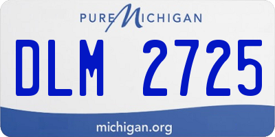 MI license plate DLM2725
