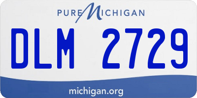 MI license plate DLM2729