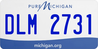 MI license plate DLM2731