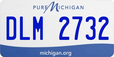 MI license plate DLM2732