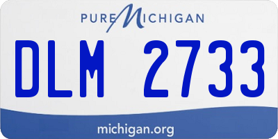 MI license plate DLM2733