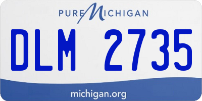 MI license plate DLM2735