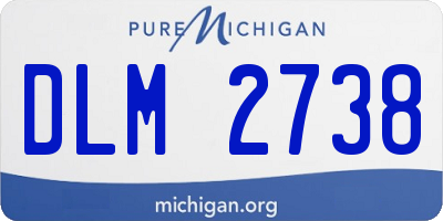 MI license plate DLM2738