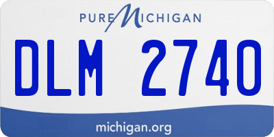 MI license plate DLM2740