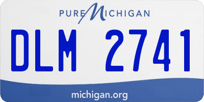 MI license plate DLM2741