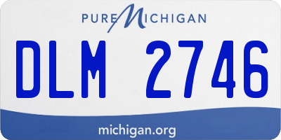 MI license plate DLM2746