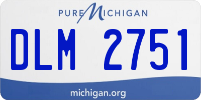 MI license plate DLM2751