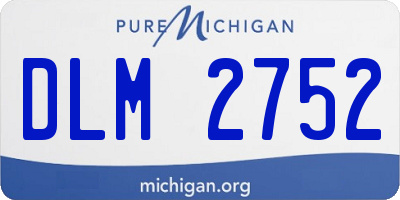 MI license plate DLM2752