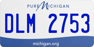 MI license plate DLM2753