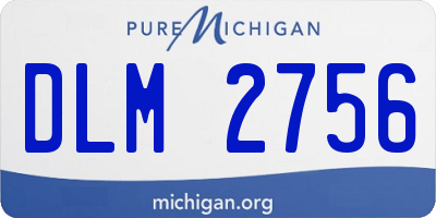 MI license plate DLM2756