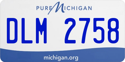 MI license plate DLM2758