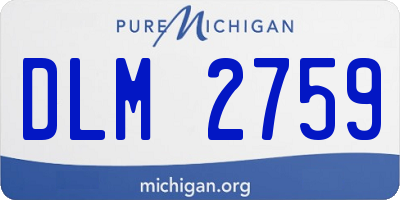 MI license plate DLM2759