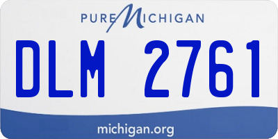 MI license plate DLM2761