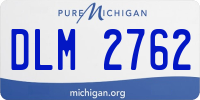 MI license plate DLM2762