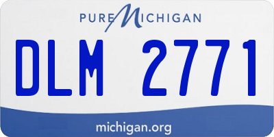 MI license plate DLM2771