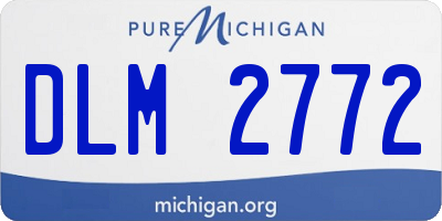 MI license plate DLM2772