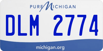 MI license plate DLM2774
