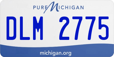 MI license plate DLM2775