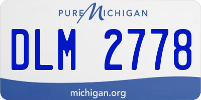 MI license plate DLM2778