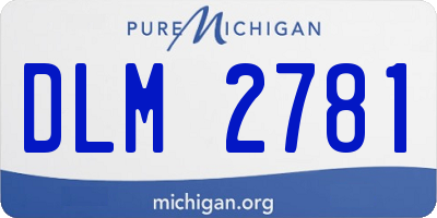 MI license plate DLM2781
