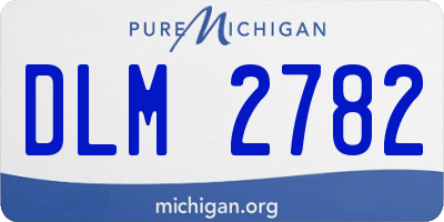 MI license plate DLM2782