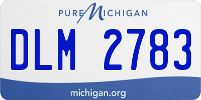 MI license plate DLM2783