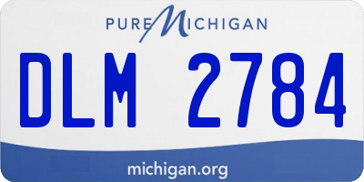 MI license plate DLM2784