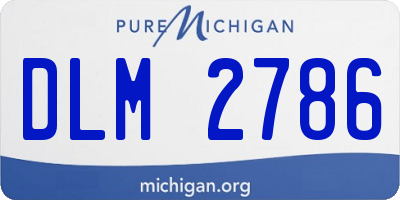 MI license plate DLM2786