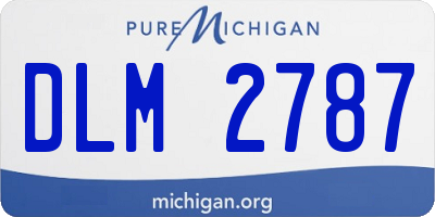 MI license plate DLM2787