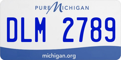 MI license plate DLM2789