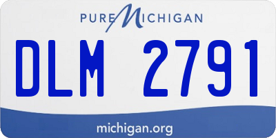 MI license plate DLM2791