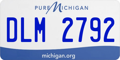 MI license plate DLM2792