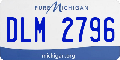 MI license plate DLM2796