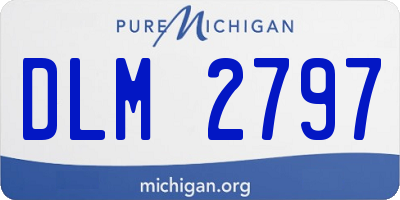 MI license plate DLM2797