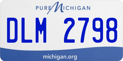 MI license plate DLM2798