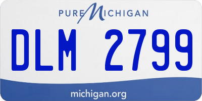 MI license plate DLM2799