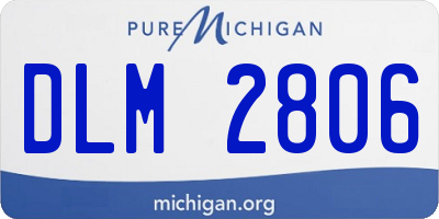 MI license plate DLM2806