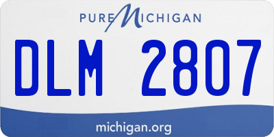 MI license plate DLM2807