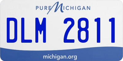 MI license plate DLM2811