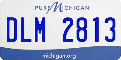 MI license plate DLM2813