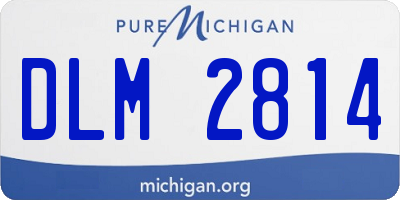 MI license plate DLM2814