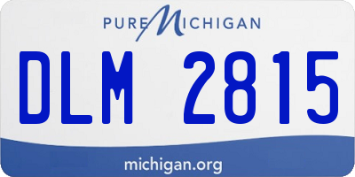 MI license plate DLM2815