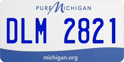 MI license plate DLM2821