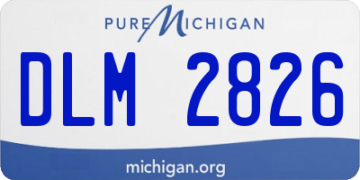 MI license plate DLM2826