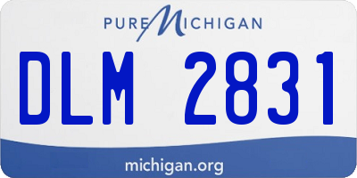 MI license plate DLM2831