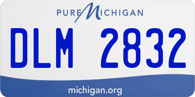 MI license plate DLM2832