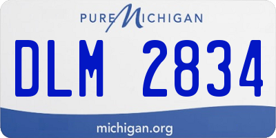 MI license plate DLM2834